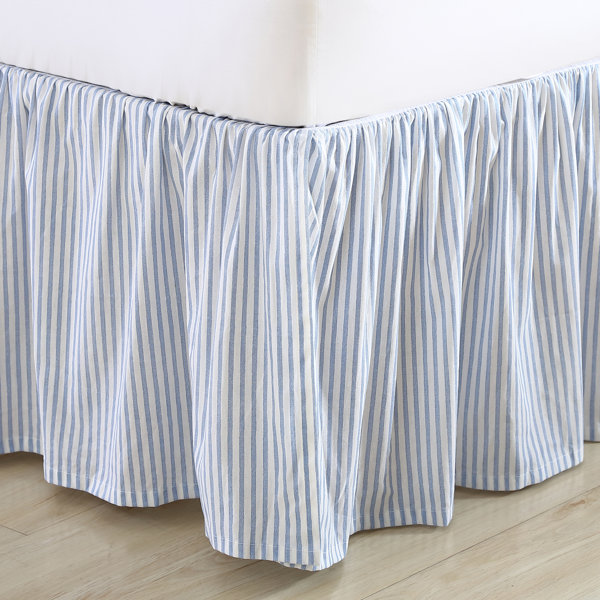 Laura Ashley Ticking Bed Skirt & Reviews Wayfair